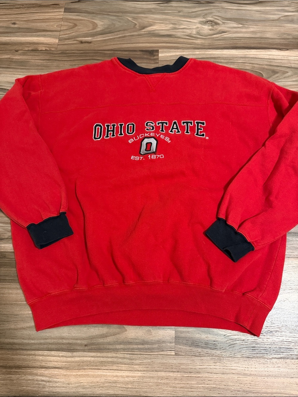 Lee Sport Vtg. Ohio State Buckeyes Red Crewneck Sweatshirt Men’s Sz. XL Y2K